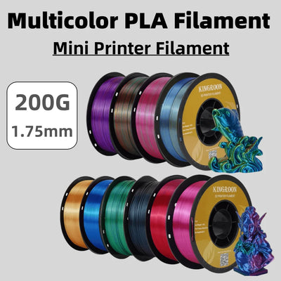 Dual color PLA Filament Multicolor PLA Filament 200g/roll 1.75mm 3D Printer Filament for FDM 3D Printer