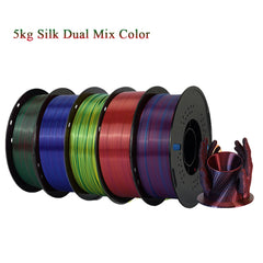 KEEPANG PLA/Silk PLA Filament 5/10kg 3D Printer Filament 1kg/1roll 1.75mm Pla Plastic Filamento No Bubble 3D Printing Materials