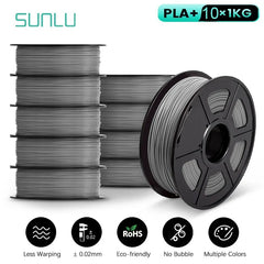 SUNLU 10KG 3D Filament PLA /PLA PLUS Filament 10kg 22 lbs 1.75mm 3D Printer Filament Environmentally friendly High strength PLA