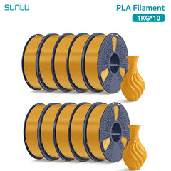 SUNLU 10KG PLA 3D Printer Filament 1.75mm, 1kg Spool (2.2lbs)