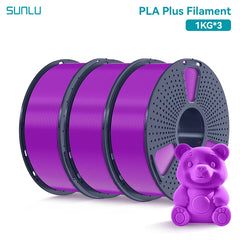 SUNLU 3KG PLA Plus /Clear 3D Printer Filament 1.75mm 1000g Spool (2.2lbs)