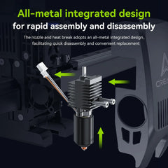 Creality Official K2 Plus Ceramic Heating Block Hotend Kit Unicorn Quick Swap Nozzle Kit 350°C High Temperature Resistant