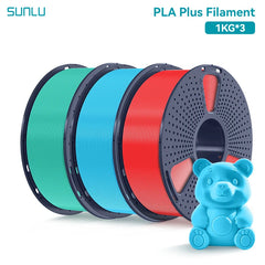 SUNLU 3KG PLA Plus /Clear 3D Printer Filament 1.75mm 1000g Spool (2.2lbs)
