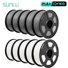 SUNLU 10KG 3D Filament PLA /PLA PLUS Filament 10kg 22 lbs 1.75mm 3D Printer Filament Environmentally friendly High strength PLA