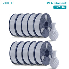 SUNLU 10KG PLA 3D Printer Filament 1.75mm, 1kg Spool (2.2lbs)