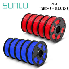 SUNLU 10KG 3D Filament PLA /PLA PLUS Filament 10kg 22 lbs 1.75mm 3D Printer Filament Environmentally friendly High strength PLA
