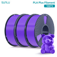 SUNLU 3KG PLA Plus /Clear 3D Printer Filament 1.75mm 1000g Spool (2.2lbs)