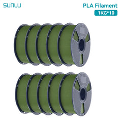 SUNLU 10KG PLA 3D Printer Filament 1.75mm, 1kg Spool (2.2lbs)