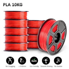 SUNLU 10KG 3D Filament PLA /PLA PLUS Filament 10kg 22 lbs 1.75mm 3D Printer Filament Environmentally friendly High strength PLA