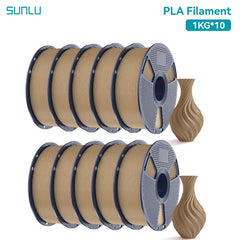 SUNLU 10KG PLA 3D Printer Filament 1.75mm, 1kg Spool (2.2lbs)