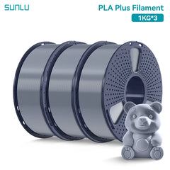 SUNLU 3KG PLA Plus /Clear 3D Printer Filament 1.75mm 1000g Spool (2.2lbs)
