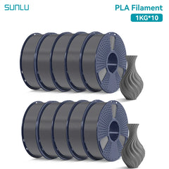 SUNLU 10KG PLA 3D Printer Filament 1.75mm, 1kg Spool (2.2lbs)