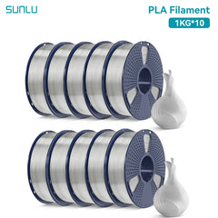 SUNLU 10KG PLA 3D Printer Filament 1.75mm, 1kg Spool (2.2lbs)
