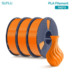 SUNLU 3KG PLA /Clear 3D Printer Filament 1.75mm 1000g Spool (2.2lbs)