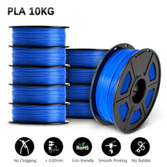 SUNLU 10KG 3D Filament PLA /PLA PLUS Filament 10kg 22 lbs 1.75mm 3D Printer Filament Environmentally friendly High strength PLA