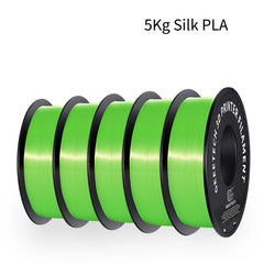 GEEETECH 5Kg 3D Silk PLA Filament 1.75mm High Gloss Surface Neat Wrapped Dimensional Accuracy /-0.02mm Vacuum Packaging