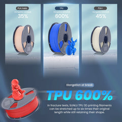 SUNLU TPU Filament 0.5KG 1.75mm 95A for 3D Printer