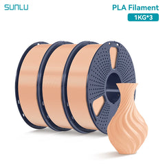 SUNLU 3KG PLA /Clear 3D Printer Filament 1.75mm 1000g Spool (2.2lbs)