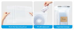 YOOPAI Filament Storage Box 4 Pack Filament Container for 3D Printing Filament Sealing and Protection 4.0L  9.5*4.4*9.7 cm