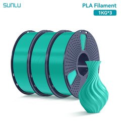 SUNLU 3KG PLA /Clear 3D Printer Filament 1.75mm 1000g Spool (2.2lbs)