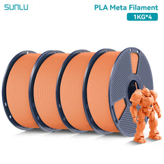 SUNLU PLA Meta 3D Printer Filament  4KG 1KG/Roll 175MM Tolerances +/-0.02MM Filament
