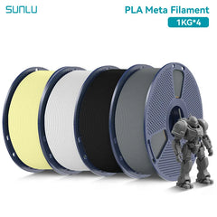 SUNLU PLA Meta 3D Printer Filament  4KG 1KG/Roll 175MM Tolerances +/-0.02MM Filament