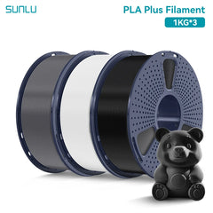 SUNLU 3KG PLA Plus /Clear 3D Printer Filament 1.75mm 1000g Spool (2.2lbs)
