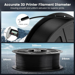 SUNLU 3KG PLA /Clear 3D Printer Filament 1.75mm 1000g Spool (2.2lbs)