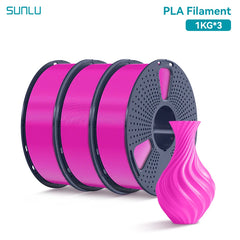 SUNLU 3KG PLA /Clear 3D Printer Filament 1.75mm 1000g Spool (2.2lbs)