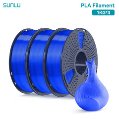 SUNLU 3KG PLA /Clear 3D Printer Filament 1.75mm 1000g Spool (2.2lbs)