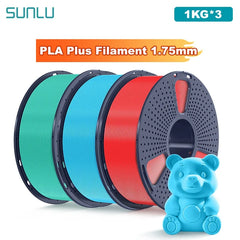 SUNLU 3KG PLA Plus /Clear 3D Printer Filament 1.75mm 1000g Spool (2.2lbs)