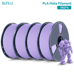 SUNLU PLA Meta 3D Printer Filament  4KG 1KG/Roll 175MM Tolerances +/-0.02MM Filament