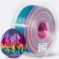 GEEETECH 3d Silk PLA Filament 1kg1.75mm Spool Wire For 3D Printer Material, Vacuum packaging, special colors