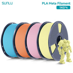 SUNLU PLA Meta 3D Printer Filament  4KG 1KG/Roll 175MM Tolerances +/-0.02MM Filament