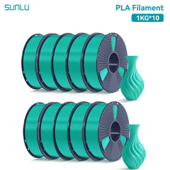 SUNLU 10KG PLA 3D Printer Filament 1.75mm, 1kg Spool (2.2lbs)