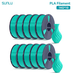 SUNLU 10KG PLA 3D Printer Filament 1.75mm, 1kg Spool (2.2lbs)