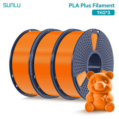 SUNLU 3KG PLA Plus /Clear 3D Printer Filament 1.75mm 1000g Spool (2.2lbs)