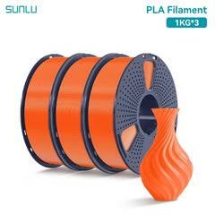 SUNLU 3KG PLA /Clear 3D Printer Filament 1.75mm 1000g Spool (2.2lbs)