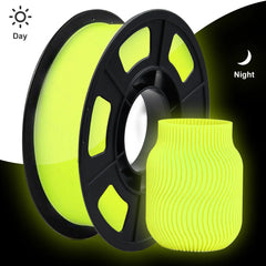 1.75mm PLA Luminous 3D Printer Filament, 200g(0.44L）Spool, Glow in the Dark, for FDM Printers