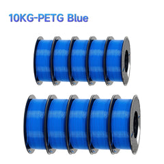 10KG/22LBS 1.75mm PETG Filament for 3D Printer Plastic Material Clogging Free Non-Toxic PETG 3D Filament Consumables