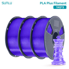 SUNLU 3KG PLA Plus /Clear 3D Printer Filament 1.75mm 1000g Spool (2.2lbs)