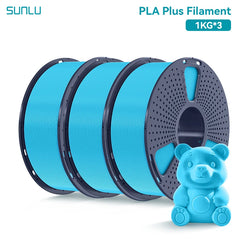 SUNLU 3KG PLA Plus /Clear 3D Printer Filament 1.75mm 1000g Spool (2.2lbs)