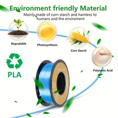5 KG Silk PLA Filament 1.75 Mm For 3D Printer, Metal-Like Shiny Consumable 1 Kg (2.2 Lbs) 1 Spool 3D Printer Material