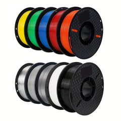 22 Lbs Mix Color PETG 3D Printer Filament - 1.75mm 2.2 Lbs/Roll 3D Printing Material for FDM 3D Printer