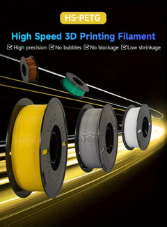Newest Hyper PETG 3D Printer Filament 1.75mm For High Speed 600mm/s Printer 3D Printing Material Good Toughness High Precision No Bubble 10KG Mix Color