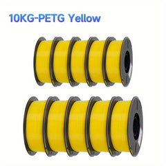 22 Lbs Mix Color PETG 3D Printer Filament - 1.75mm 2.2 Lbs/Roll 3D Printing Material for FDM 3D Printer