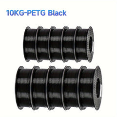 3D Printer Filament PETG Filament 1.75 Mm PETG 3D Printer Filament 22.05LB (10 Pieces Pack) Size Accuracy +/-0.02 Mm, Suitable For FDM 3D Printers