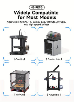 Newest Hyper PETG 3D Printer Filament 1.75mm For High Speed 600mm/s Printer 3D Printing Material Good Toughness High Precision No Bubble 10KG Mix Color