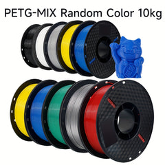 3D Printer Filament PETG Filament 1.75 Mm PETG 3D Printer Filament 22.05LB (10 Pieces Pack) Size Accuracy +/-0.02 Mm, Suitable For FDM 3D Printers