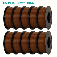 Newest Hyper PETG 3D Printer Filament 1.75mm For High Speed 600mm/s Printer 3D Printing Material Good Toughness High Precision No Bubble 10KG Mix Color